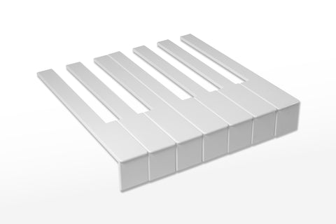 Piano Key Tops with Fronts - White