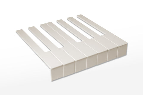 Piano Keytops with Fronts - Off White