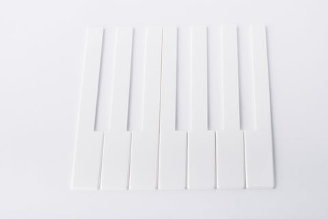 Piano Key Tops - White