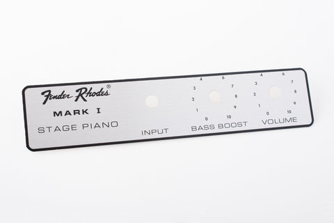 Fender Rhodes Stage Piano Name Plate